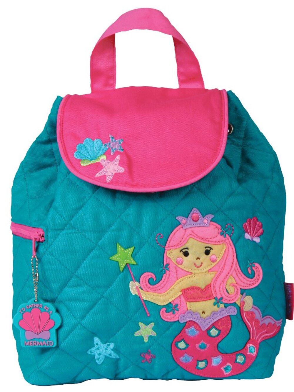 Stephen Joseph Quilted Mermaid Backpack - Toddler Preschool Bags